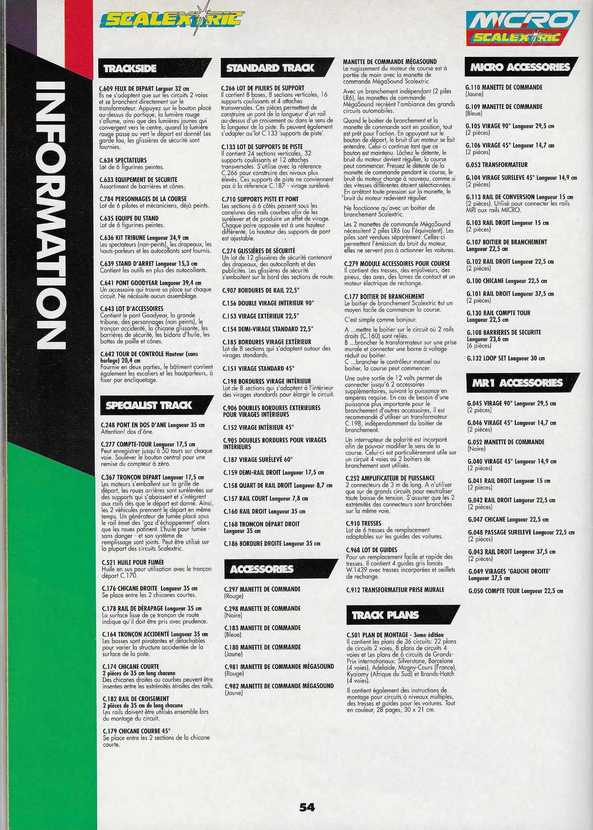 Scalextric Catalogue 1996 page 56