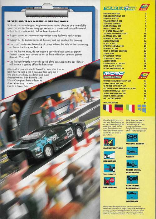 Scalextric Catalogue 1996 page 3