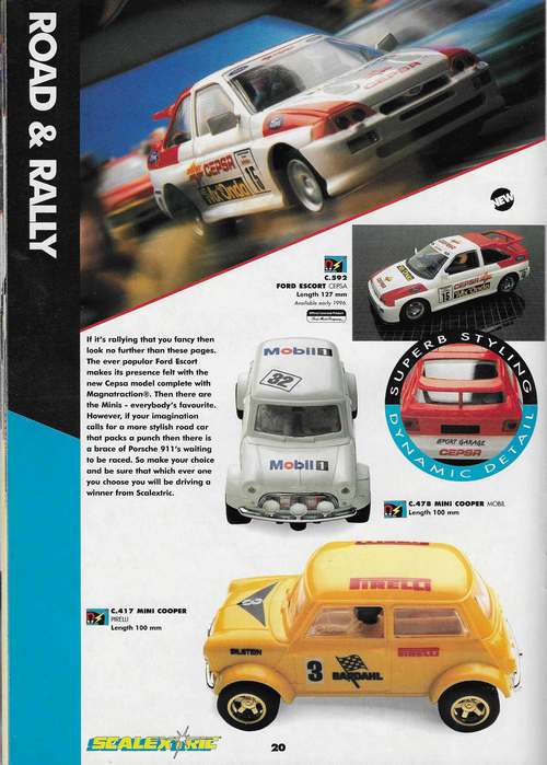 Scalextric Catalogue 1996 page 22