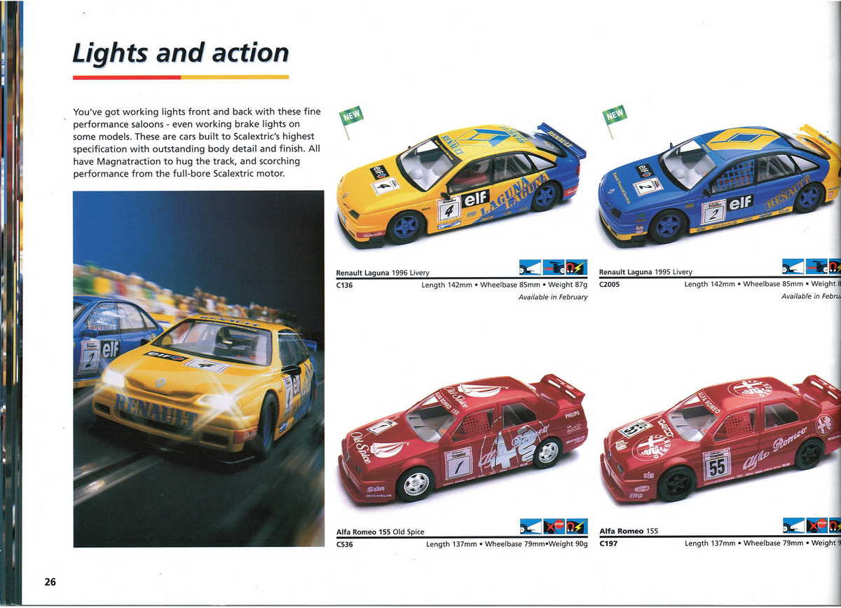 Scalextric Catalogue 1997 page 28