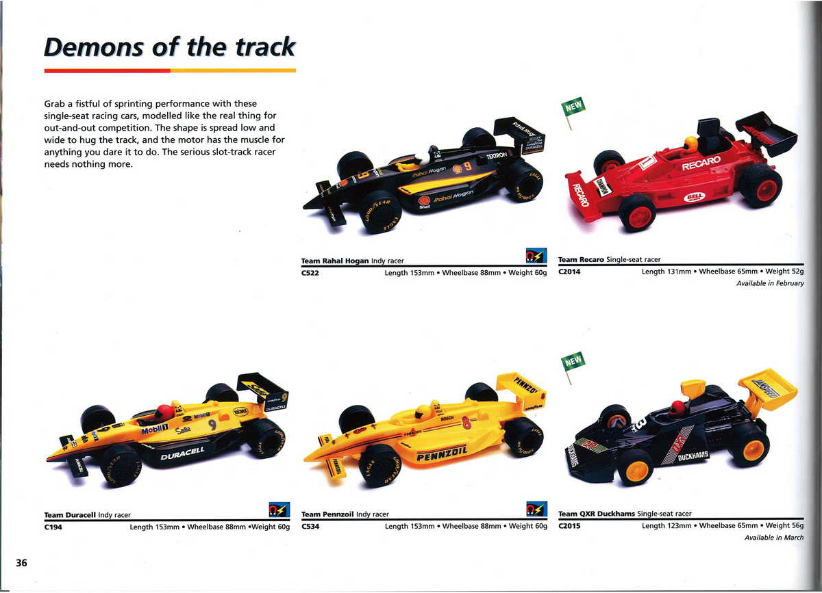 Scalextric Catalogue 1997 page 38
