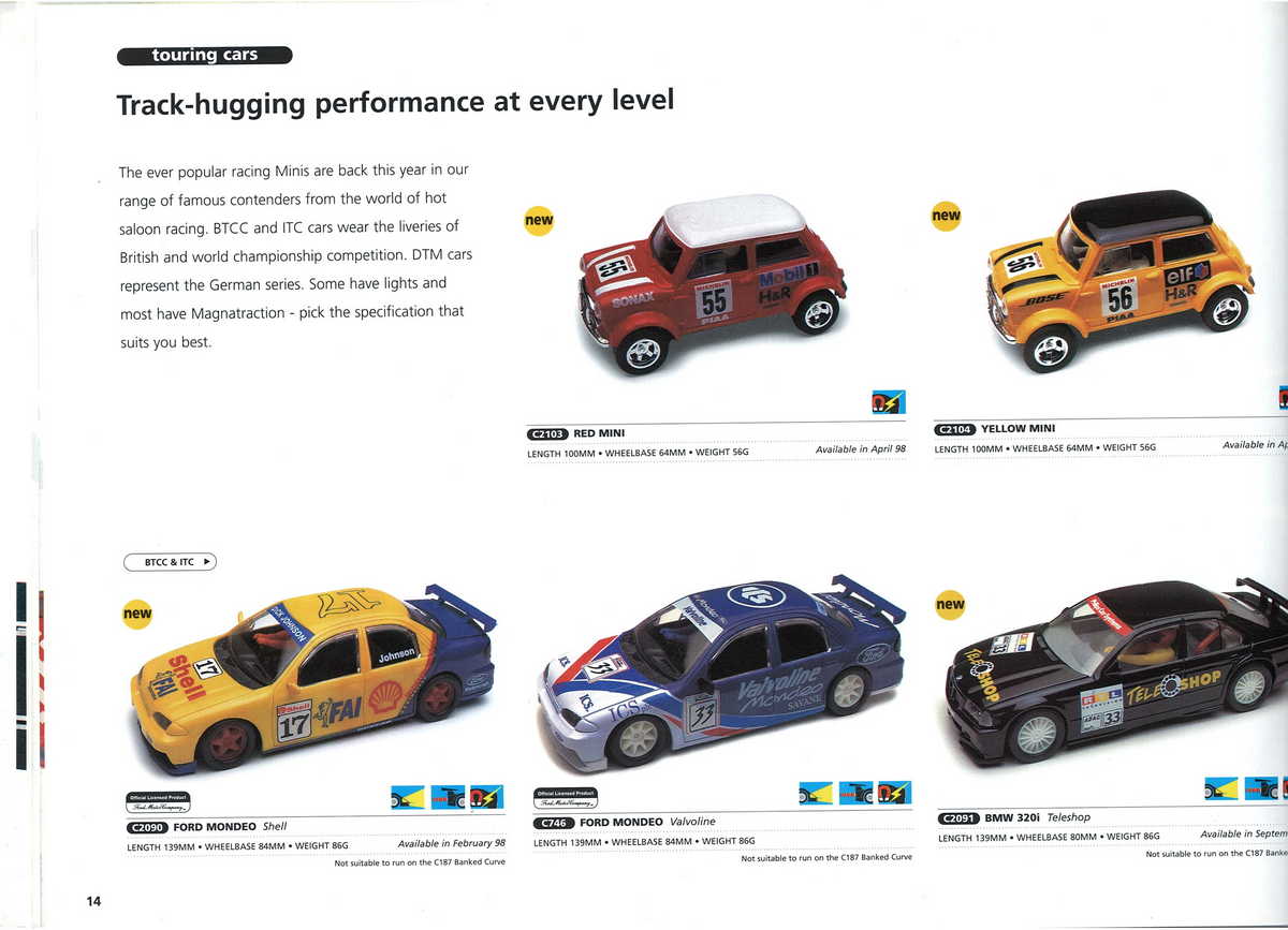 Scalextric Catalogue 1998 page 16