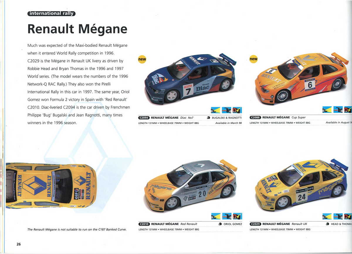 Scalextric Catalogue 1998 page 28