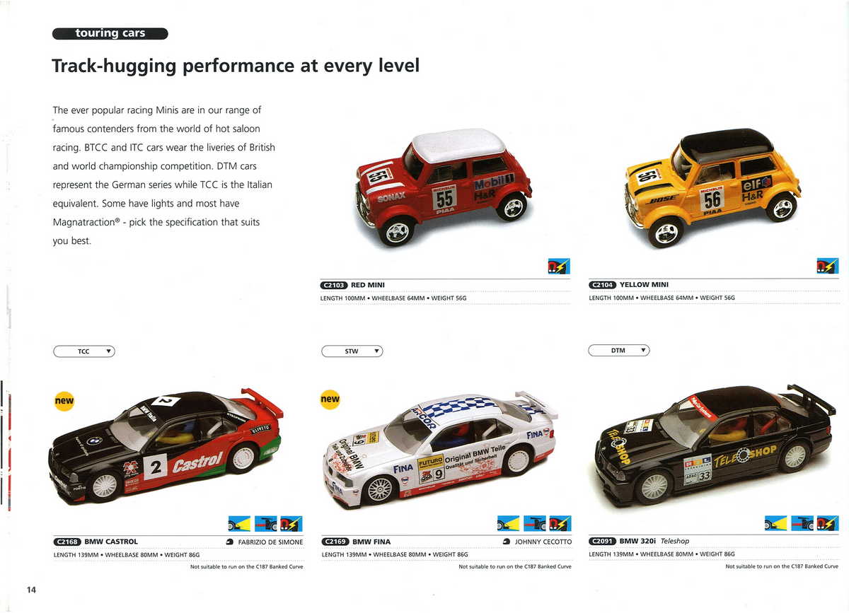Scalextric Catalogue 1999 page 16