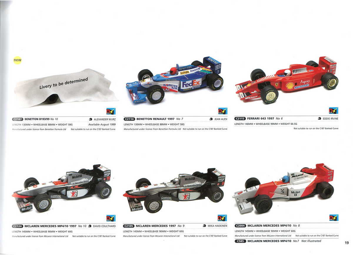 Scalextric Catalogue 1999 page 21