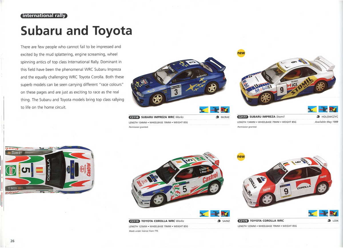 Scalextric Catalogue 1999 page 28