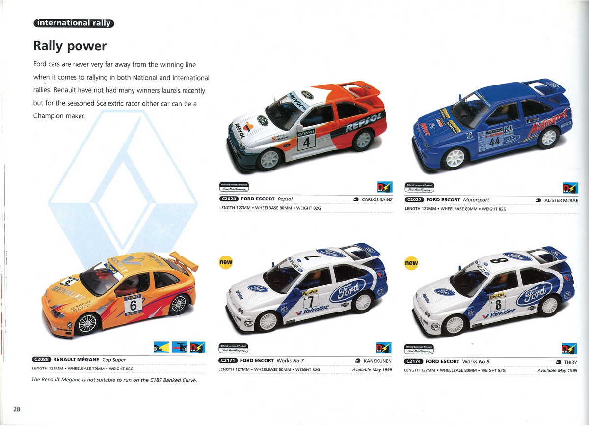Scalextric Catalogue 1999 page 30