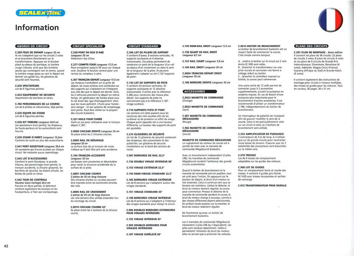 Scalextric Catalogue 1999 page 44
