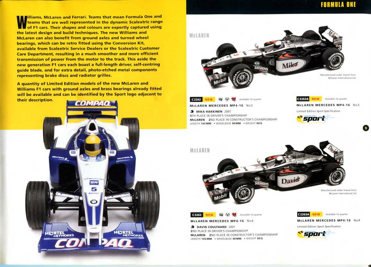 Scalextric Catalogue 2002 page 11