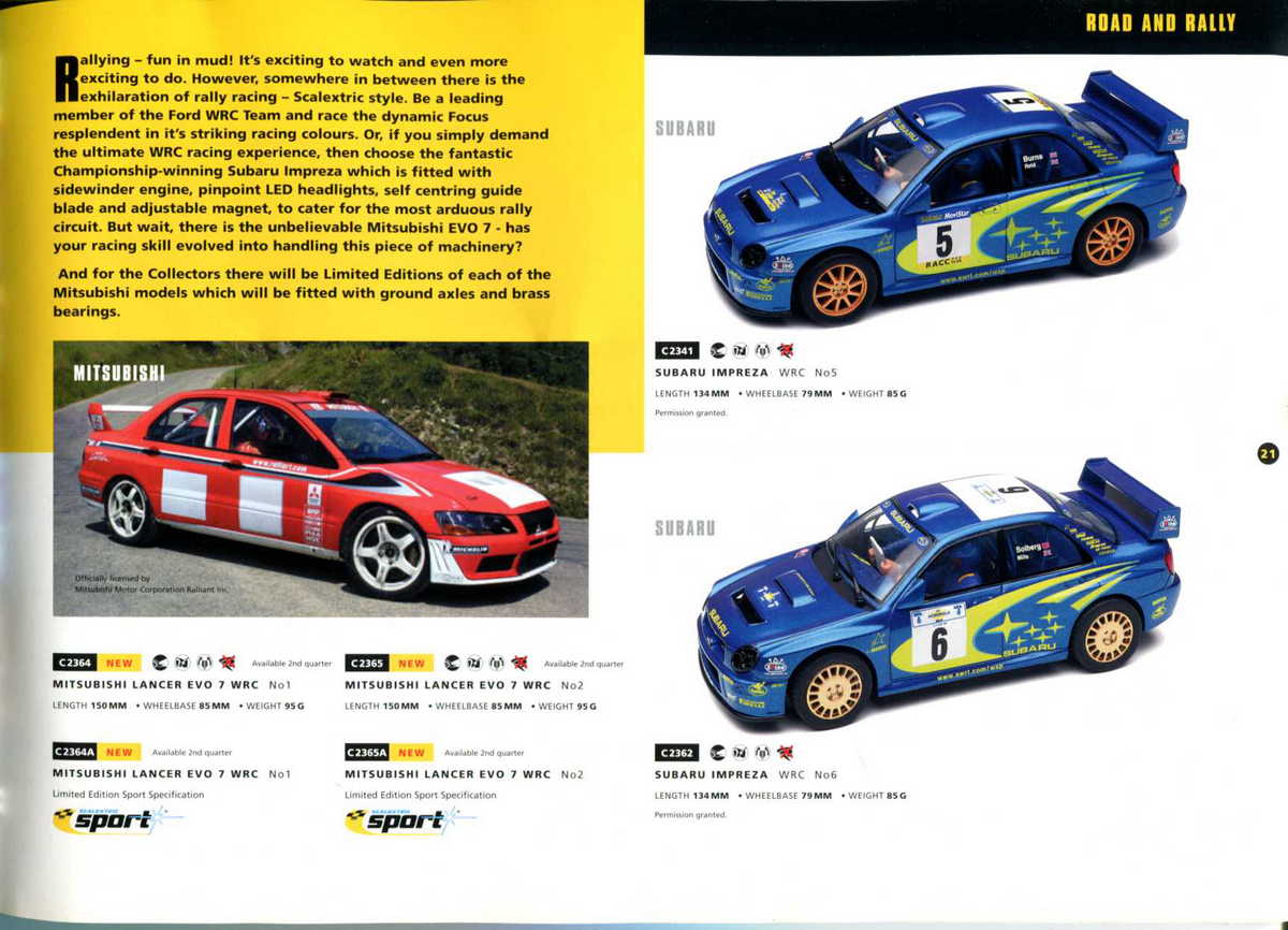 Scalextric Catalogue 2002 page 23
