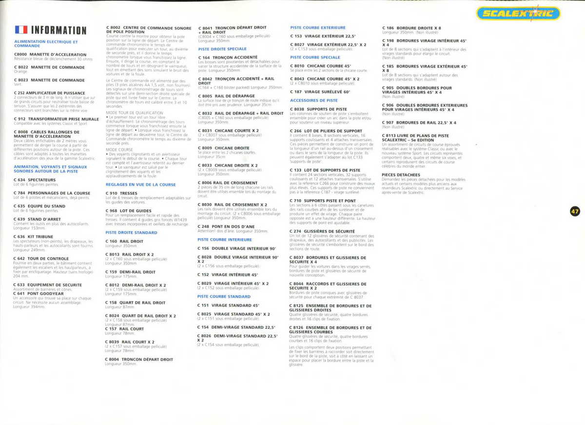 Scalextric Catalogue 2002 page 49
