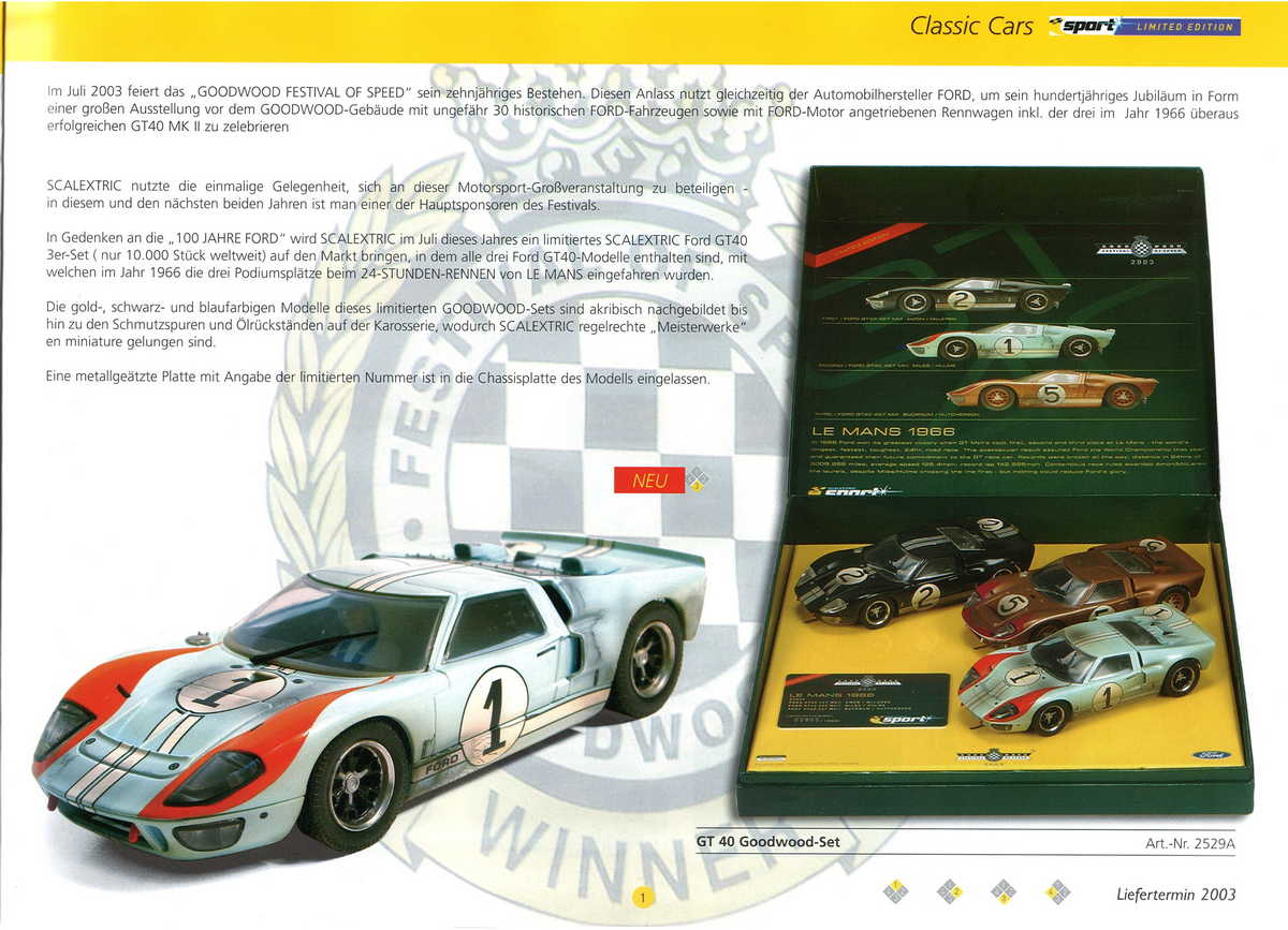 Scalextric Catalogue 2003 page 3