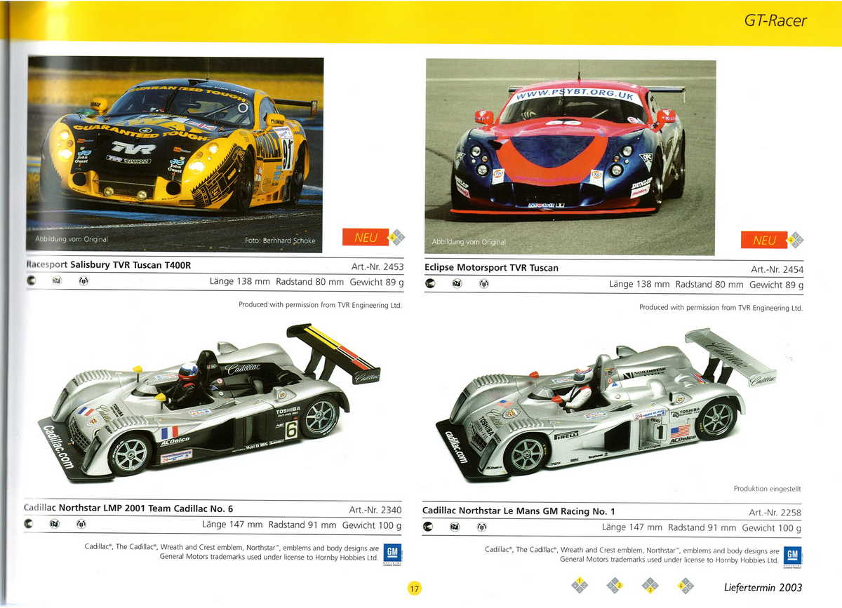 Scalextric Catalogue 2003 page 19