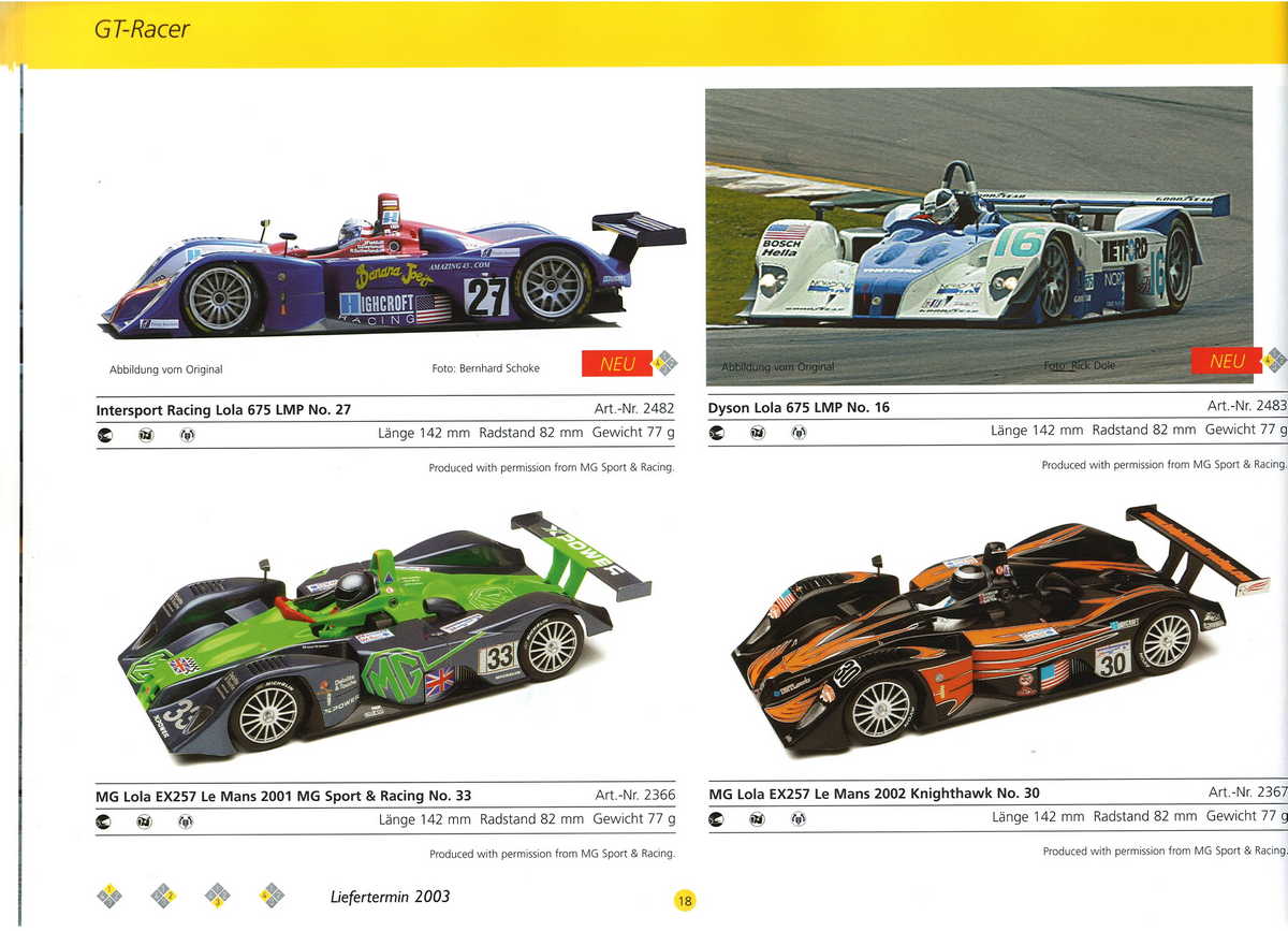 Scalextric Catalogue 2003 page 20