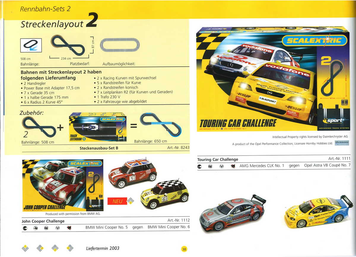 Scalextric Catalogue 2003 page 40