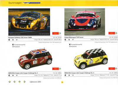 Scalextric Catalogue 2003 page 8