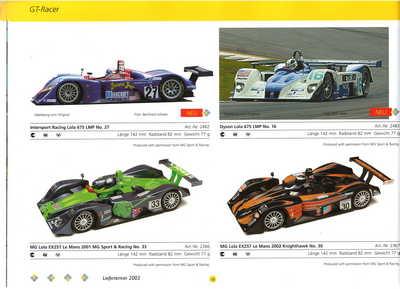Scalextric Catalogue 2003 page 20