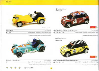 Scalextric Catalogue 2003 page 22