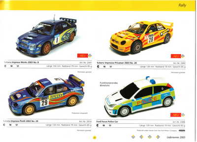 Scalextric Catalogue 2003 page 23