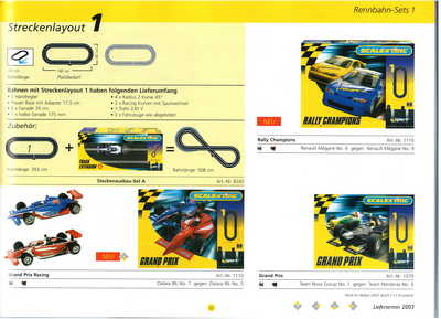 Scalextric Catalogue 2003 page 39