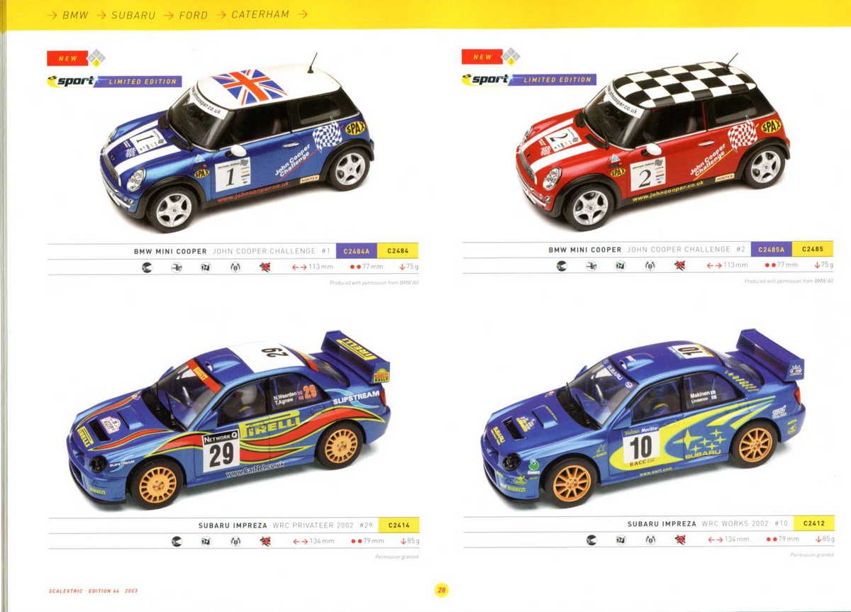 Scalextric Catalogue 2003 page 30