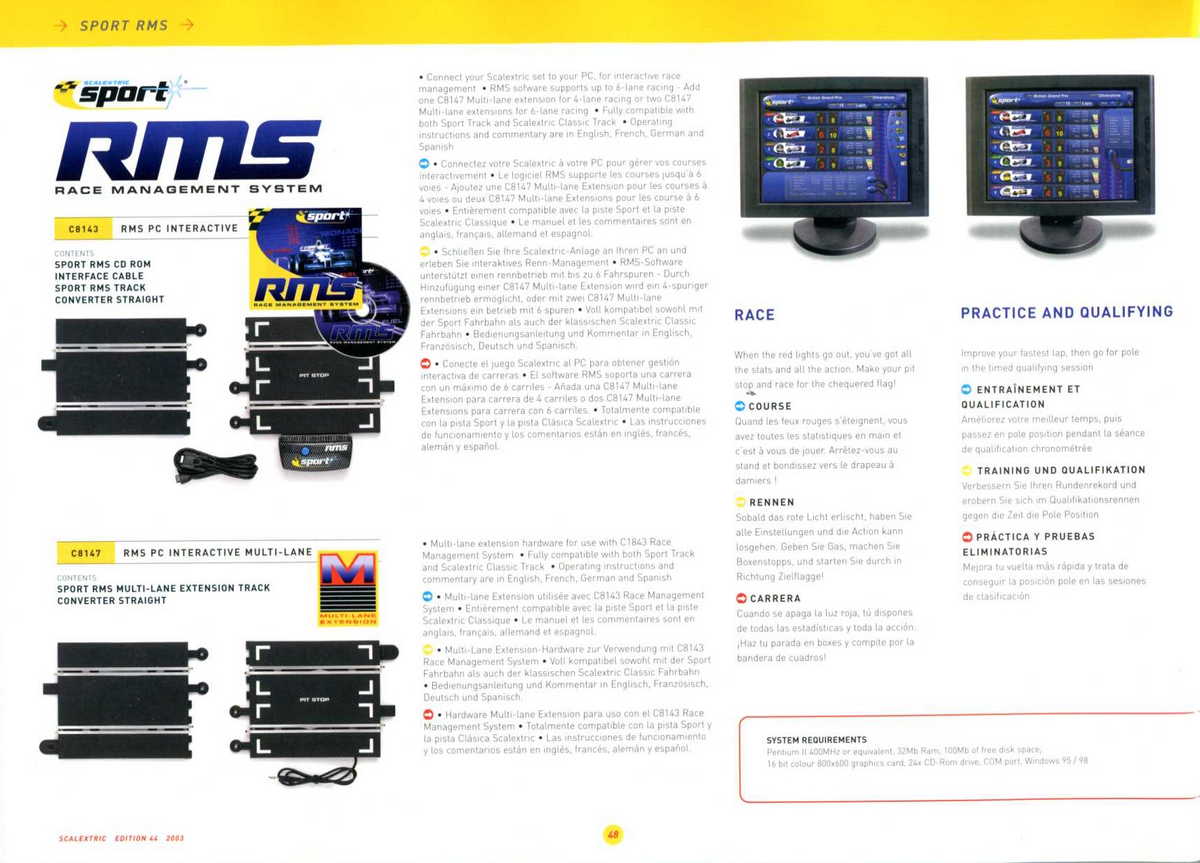 Scalextric Catalogue 2003 page 50