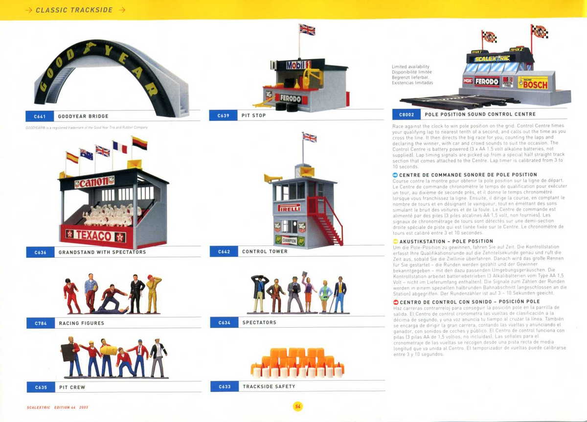 Scalextric Catalogue 2003 page 56