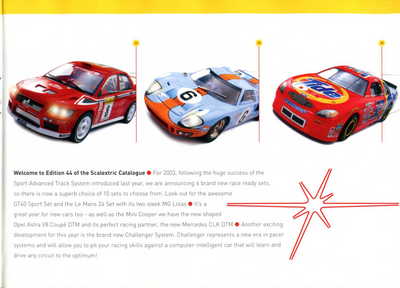 Scalextric Catalogue 2003 page 3
