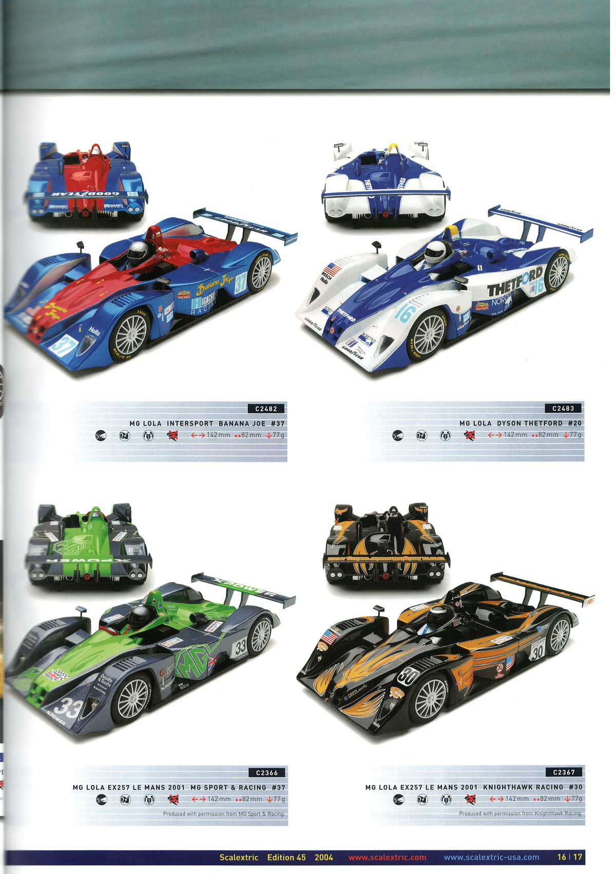 Scalextric Catalogue 2004 page 19
