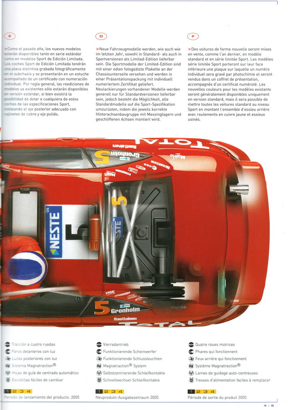 Scalextric Catalogue 2005 page 7