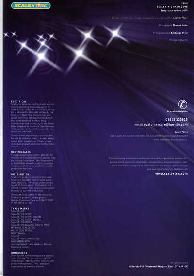 Scalextric Catalogue 2005 page 91