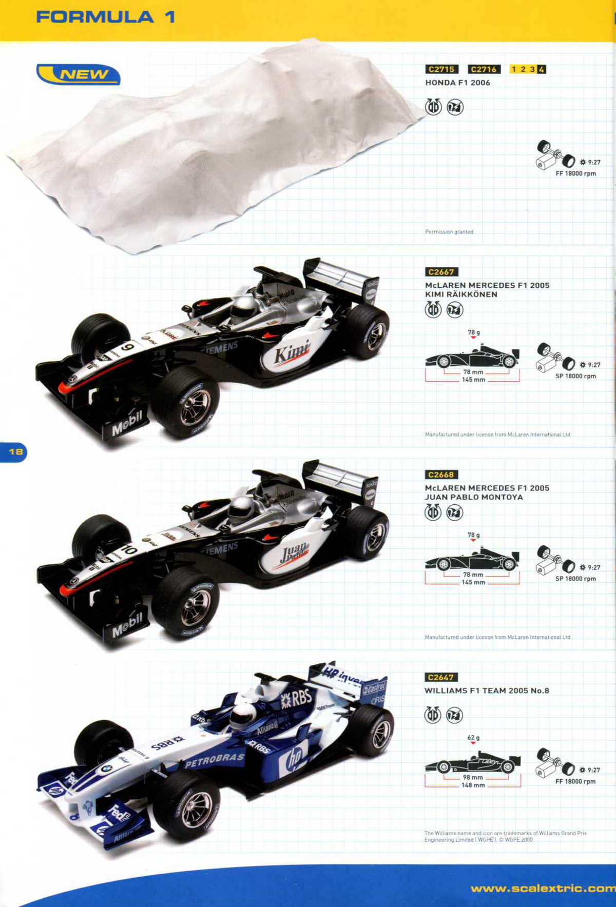 Scalextric Catalogue 2006 page 20