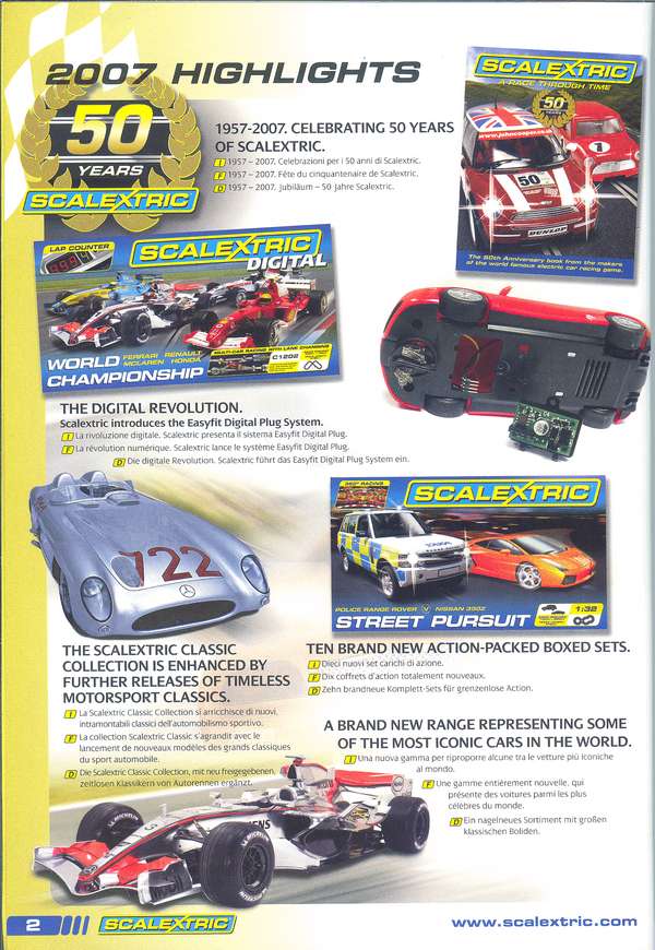 Scalextric Catalogue 2007 page 4
