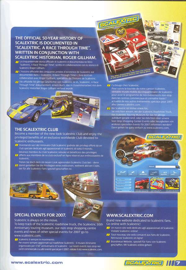 Scalextric Catalogue 2007 page 9