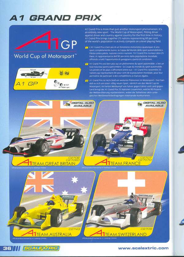 Scalextric Catalogue 2007 page 38