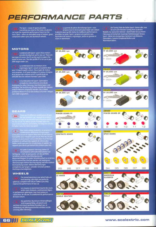 Scalextric Catalogue 2007 page 68
