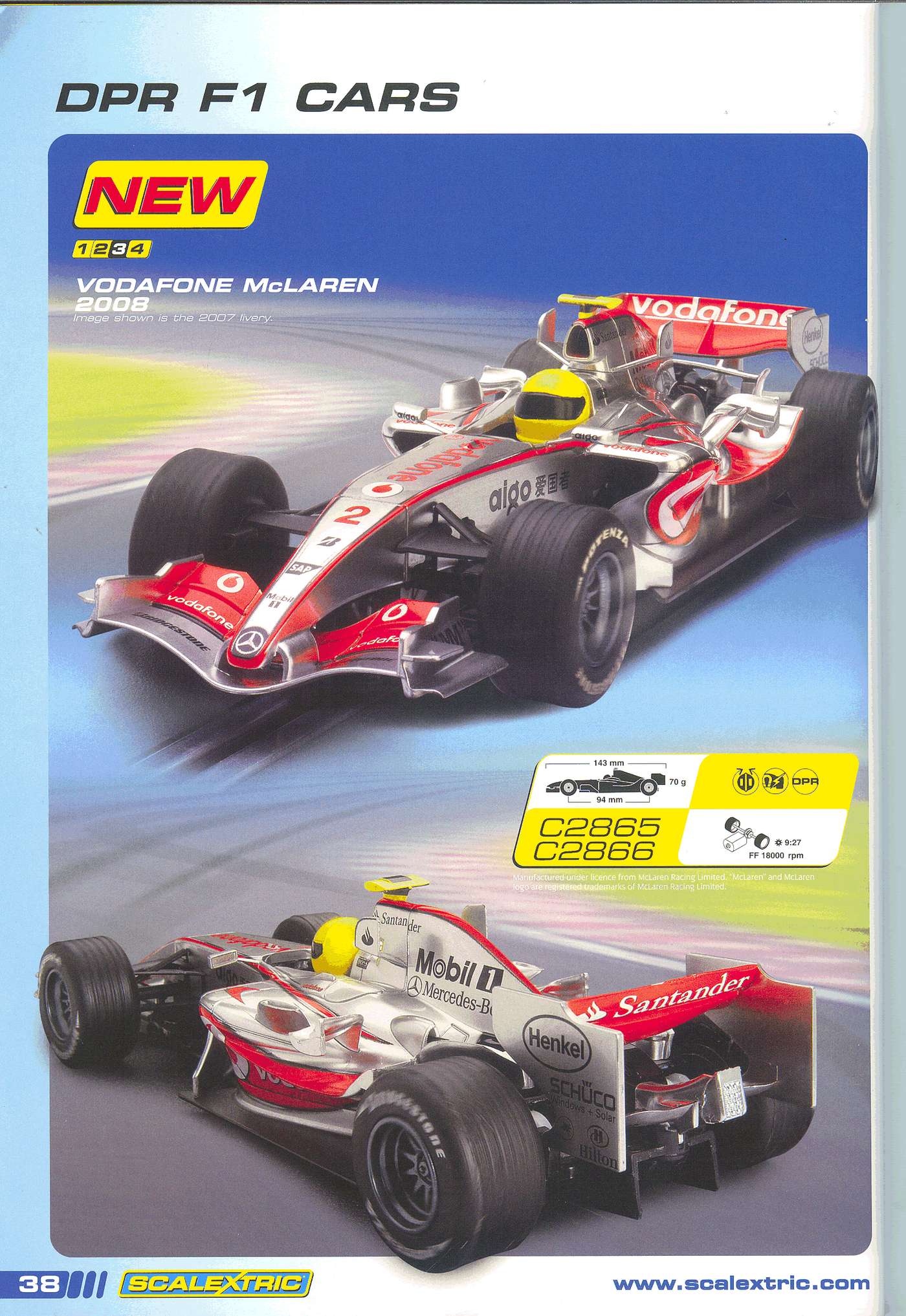 Scalextric Catalogue 2008 page 42