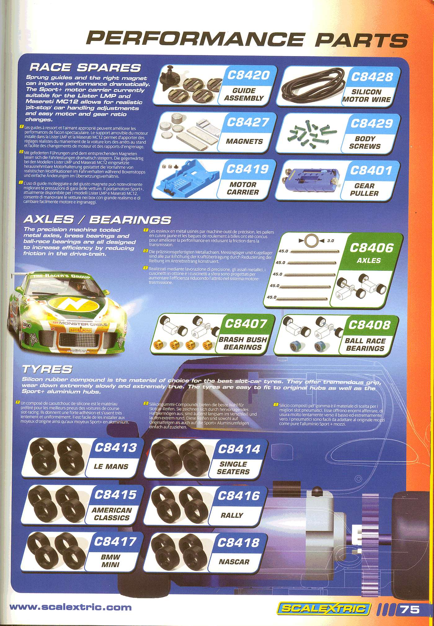 Scalextric Catalogue 2008 page 79