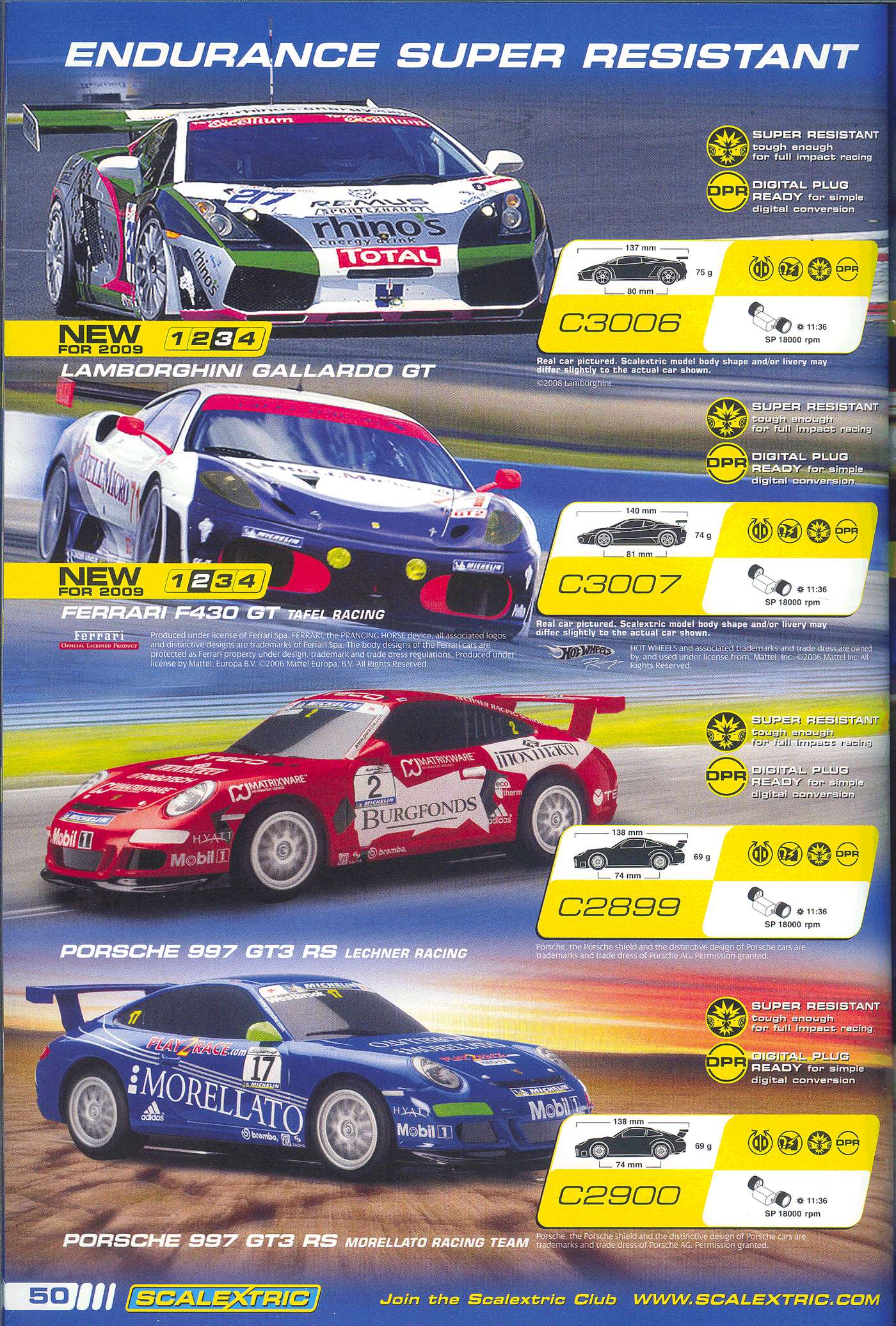 Scalextric Catalogue 2009 page 52
