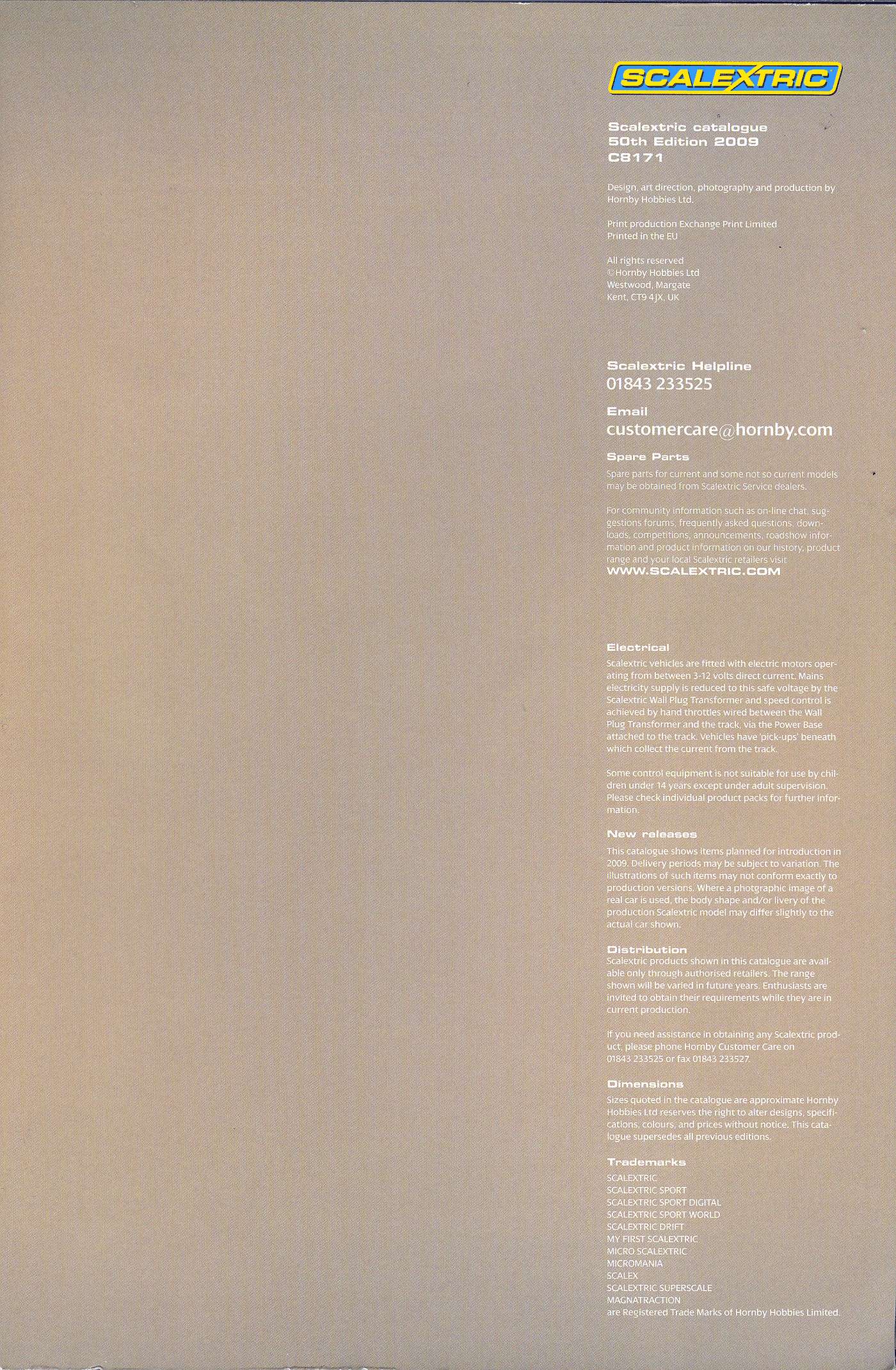 Scalextric Catalogue 2009 page 91