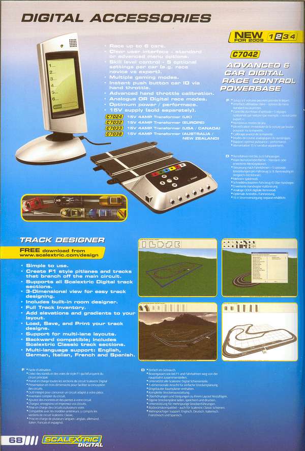 Scalextric Catalogue 2009 page 70