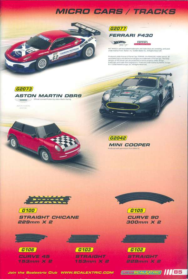 Scalextric Catalogue 2009 page 87
