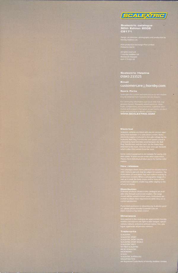 Scalextric Catalogue 2009 page 91