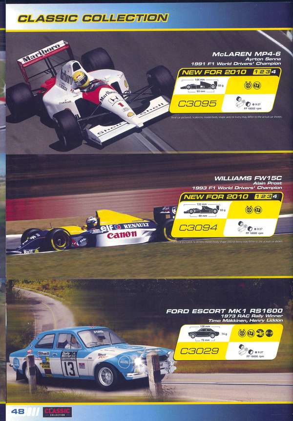 Scalextric Catalogue 2010 page 50