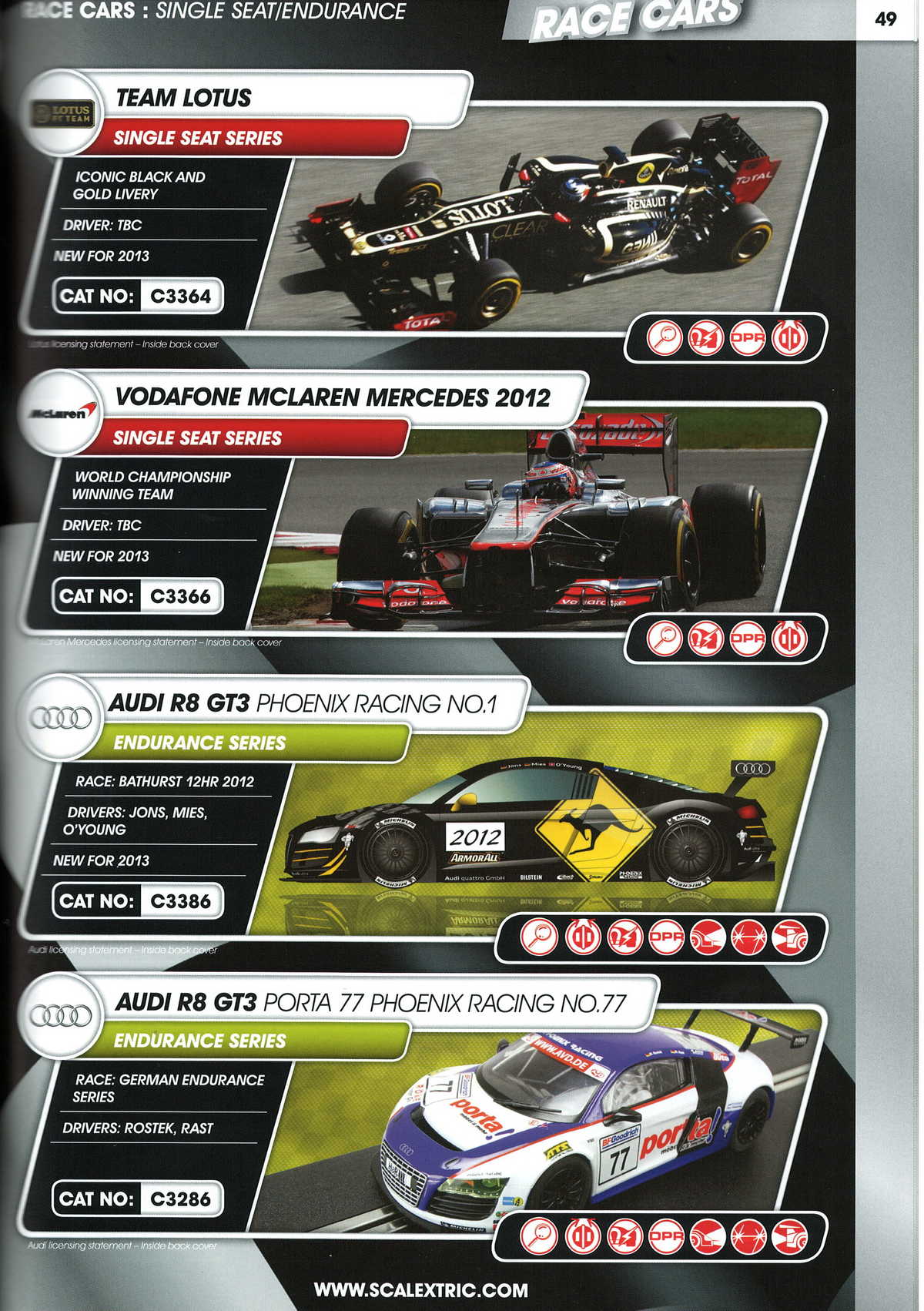 Scalextric Catalogue 2013 page 51