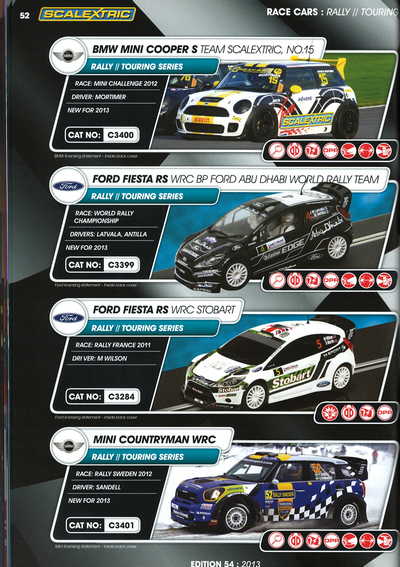 Scalextric Catalogue 2013 page 54