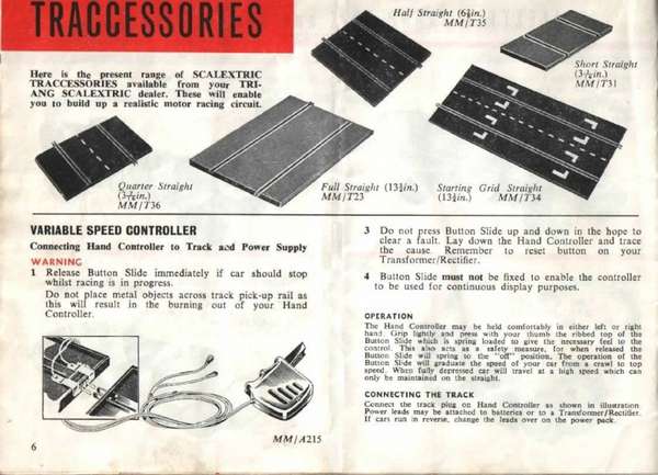 Scalextric Catalogue 1961 page 6