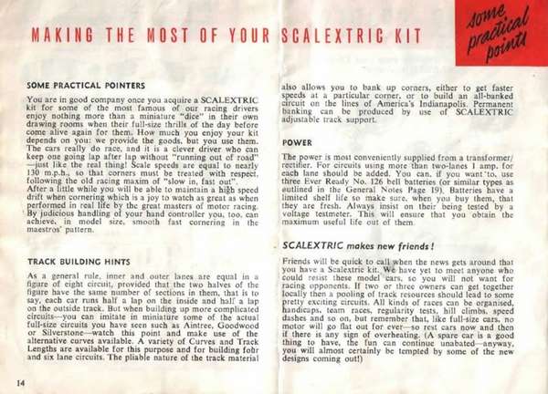 Scalextric Catalogue 1961 page 15