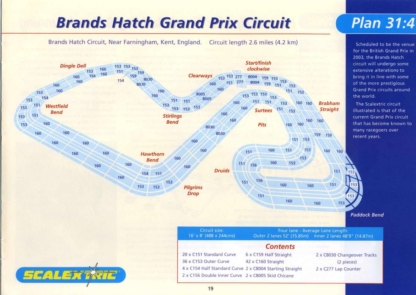 Scalextric Track Plans 4th Edition page 19