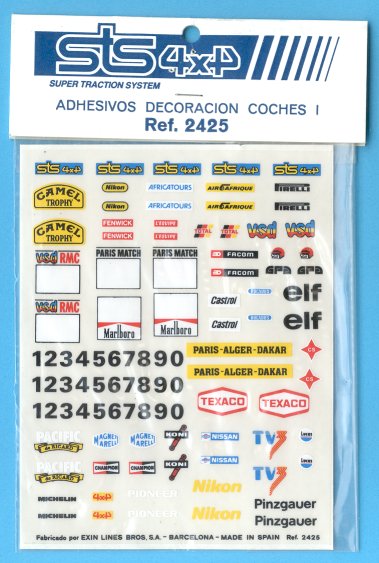 A sheet of self adhesive stickers